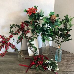 Vtg Holiday Faux Greenery